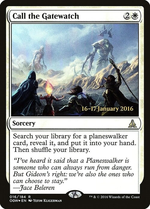 Call the Gatewatch Card Front