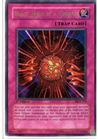 Blast Held By A Tribute Card Front