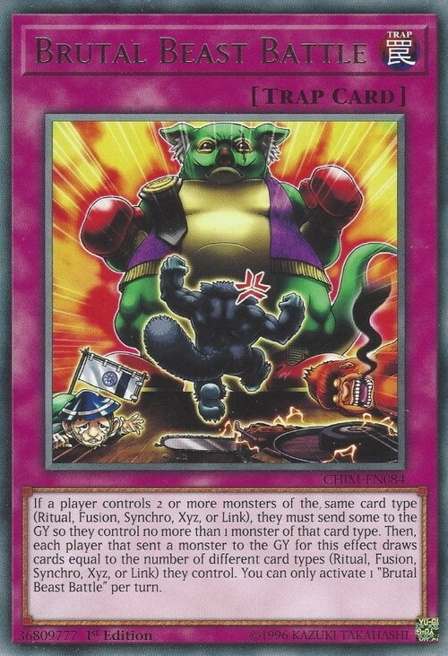 Brutal Beast Battle Card Front