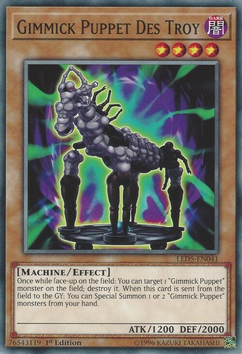 Gimmick Puppet Des Troy Card Front