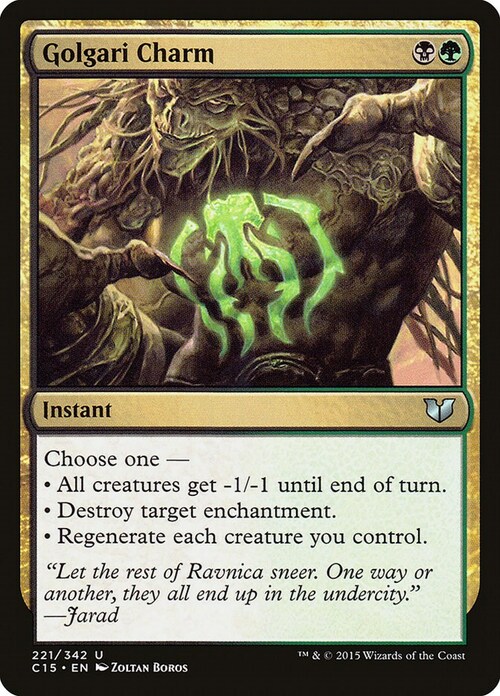 Golgari Charm Card Front