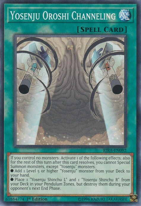 Yosenju Oroshi Channeling Card Front