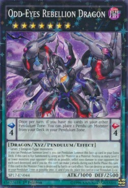 Odd-Eyes Rebellion Dragon Card Front