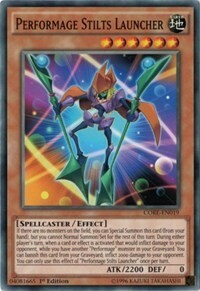 Performage Stilts Launcher Card Front