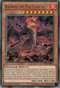 Dogoran, the Mad Flame Kaiju Card Front