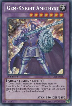 Gem-Knight Amethyst Card Front