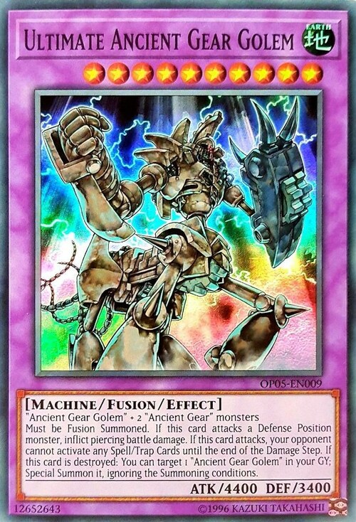 Ultimate Ancient Gear Golem Card Front