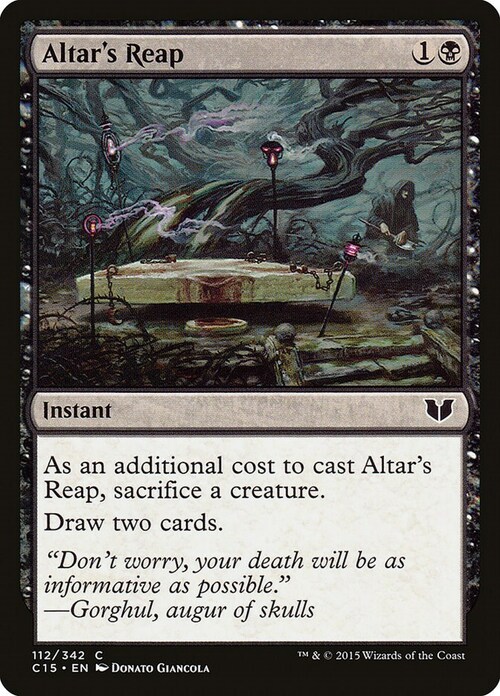 Altar's Reap Card Front