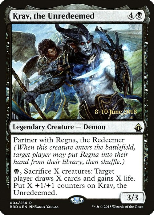 Krav, the Unredeemed Card Front