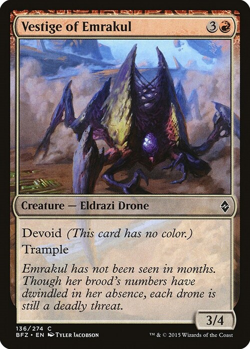 Vestige of Emrakul Card Front