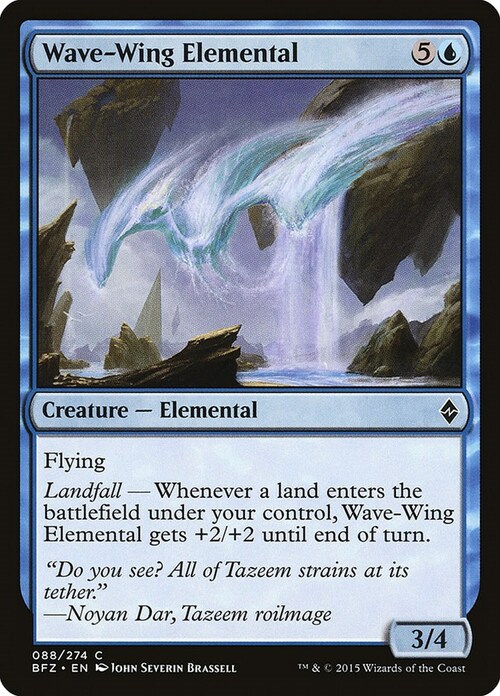 Wave-Wing Elemental Card Front