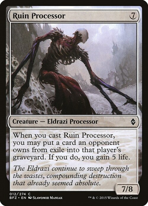 Ruin Processor Card Front