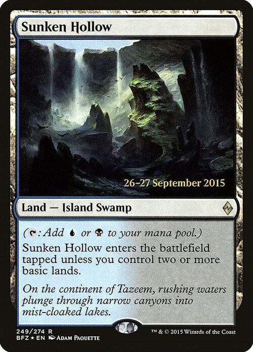 Sunken Hollow Card Front