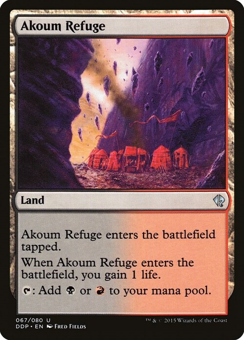 Akoum Refuge Card Front