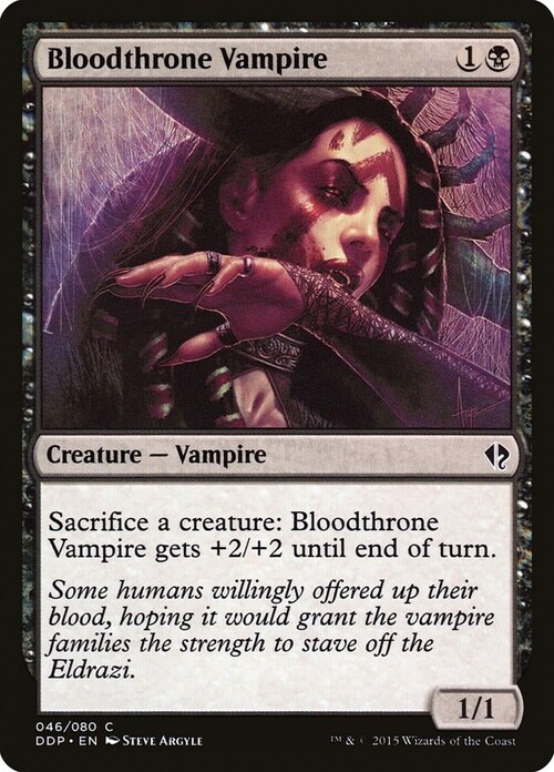 Bloodthrone Vampire Card Front