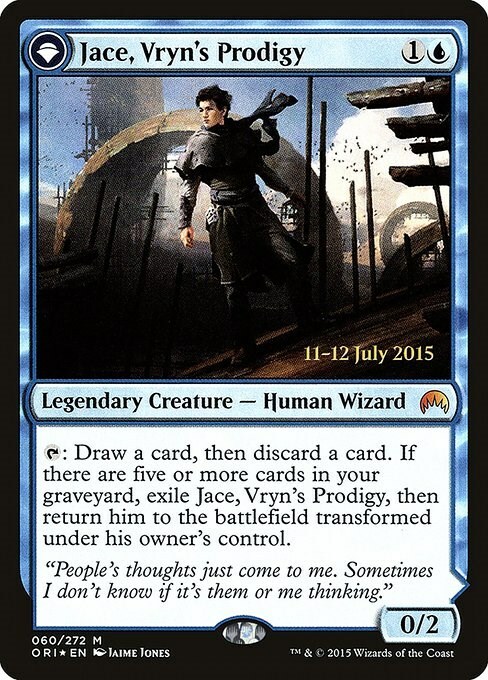 Jace, Vryn's Prodigy // Jace, Telepath Unbound Card Front