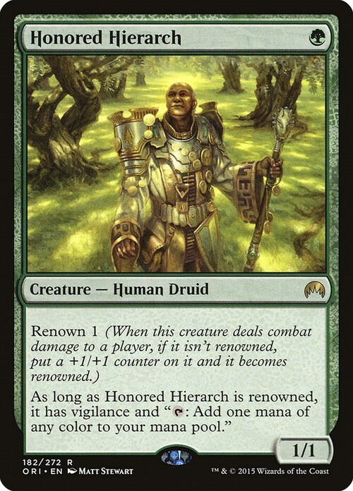 Honored Hierarch Card Front