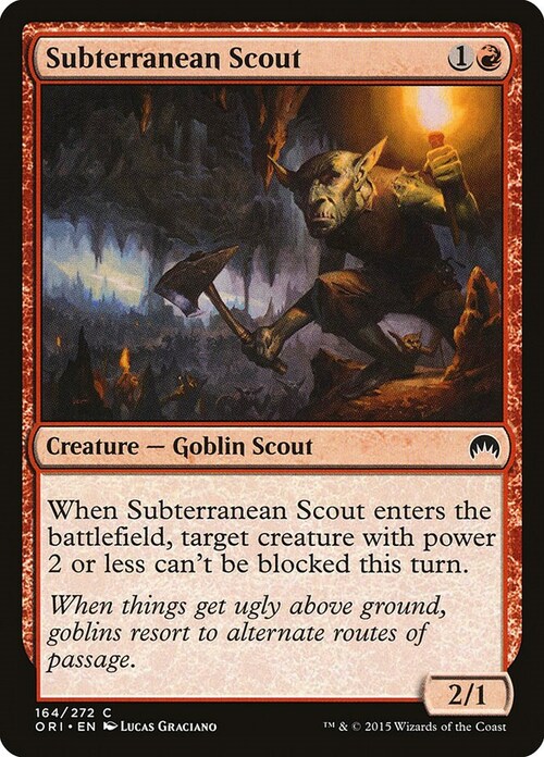 Subterranean Scout Card Front