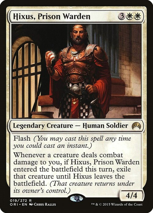 Hixus, Prison Warden Card Front