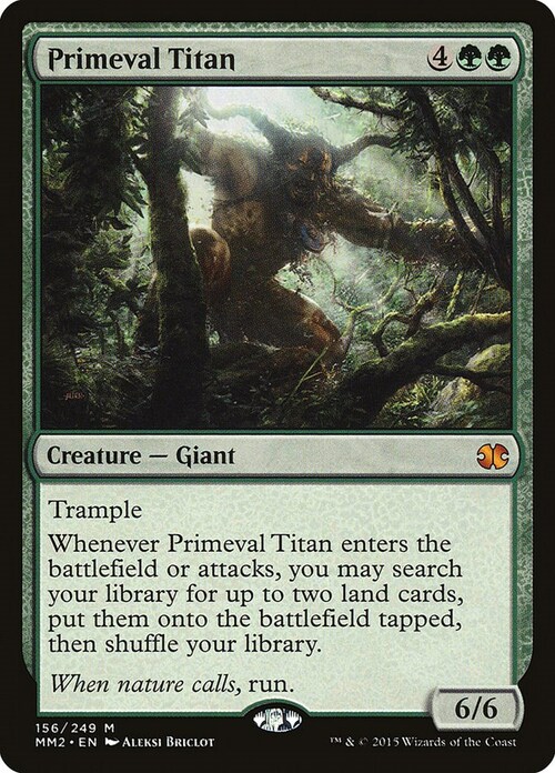 Primeval Titan Card Front