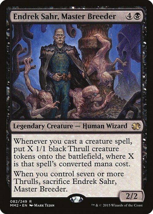 Endrek Sahr, Master Breeder Card Front